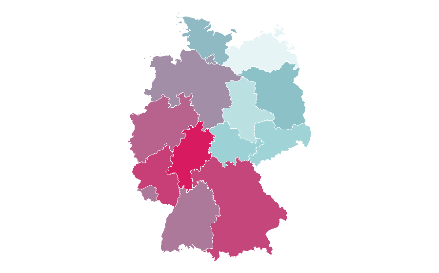 Affinity by region — Hyundai Ioniq, Germany