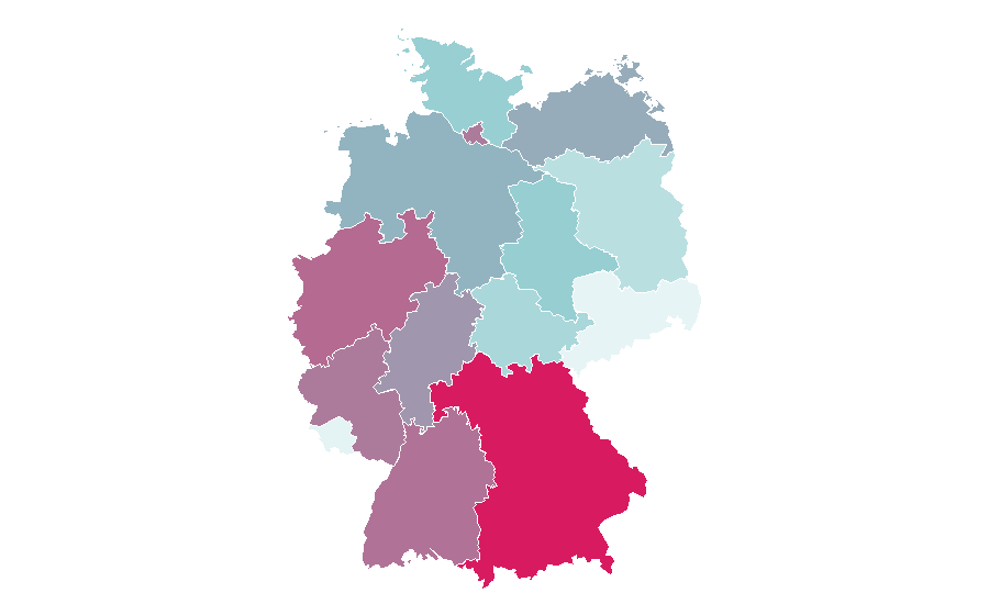 Affinity by region — Ice cream parlor, Germany