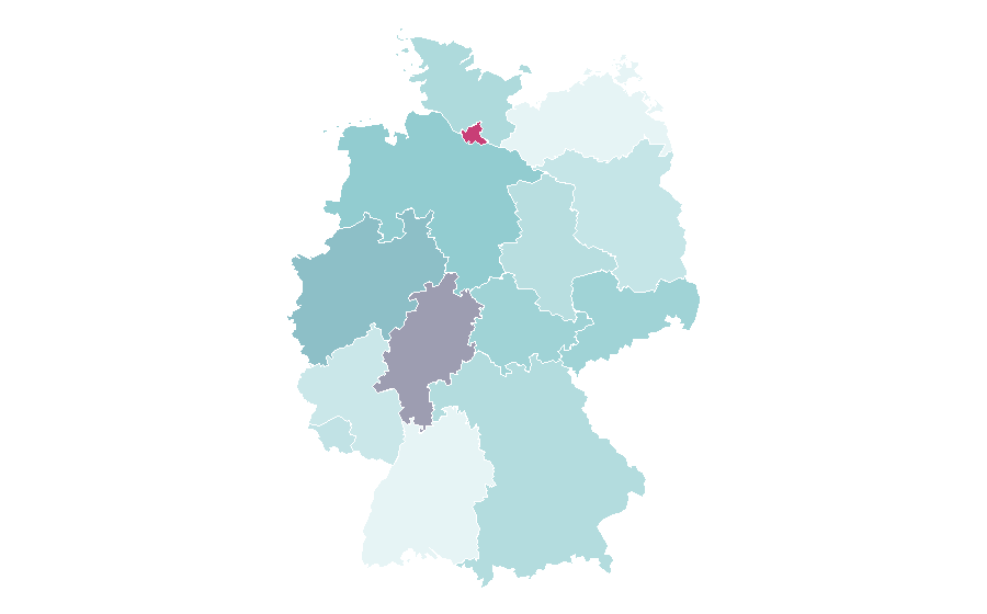 Affinity by region — Ice-T, Germany