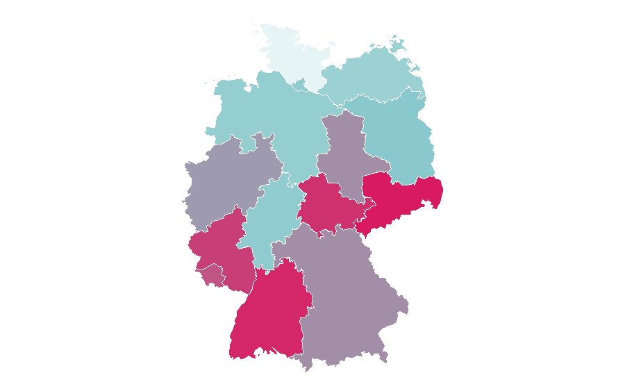 Affinity by region — Iced coffee, Germany