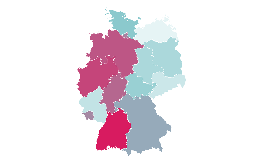 Affinity by region — Iced tea, Germany