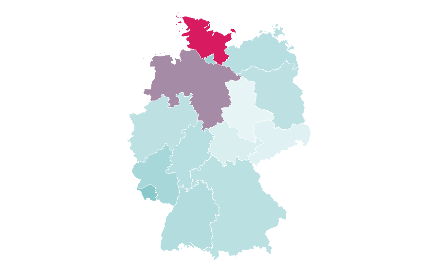 Affinity by region — Icelandic horse, Germany