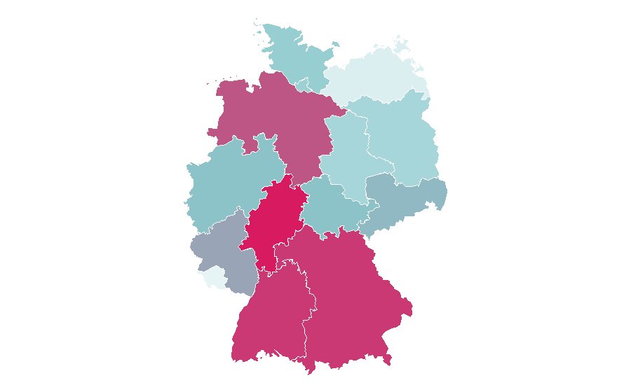 Affinity by region — I.D. (magazine), Germany