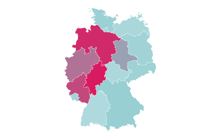 Affinity by region — Ikke Hüftgold, Germany