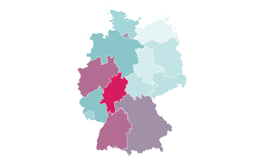 Affinity by region — Illuminati (game), Germany