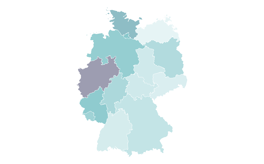 Affinity by region — Iman (model), Germany