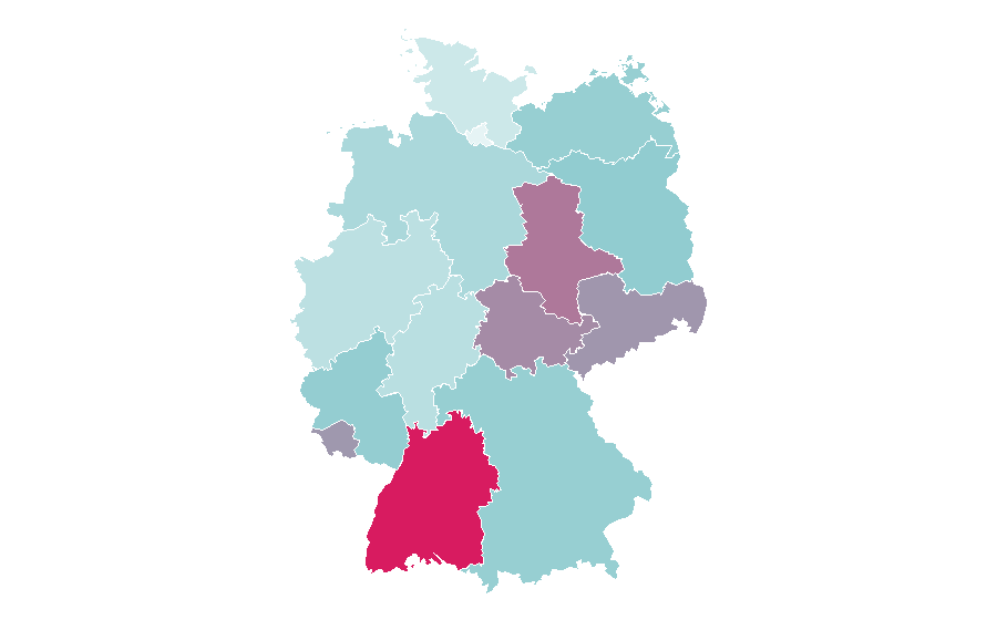 Affinity by region — Immer wieder sonntags, Germany