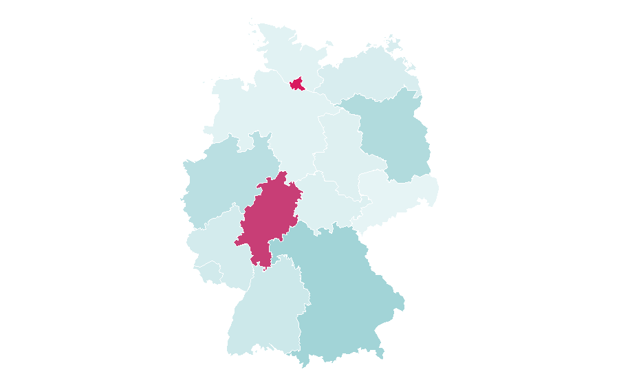 Affinity by region — Immobilien Zeitung, Germany