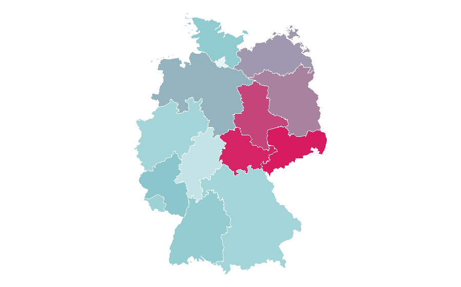 التقارب حسب المنطقة — In aller Freundschaft, ألمانيا