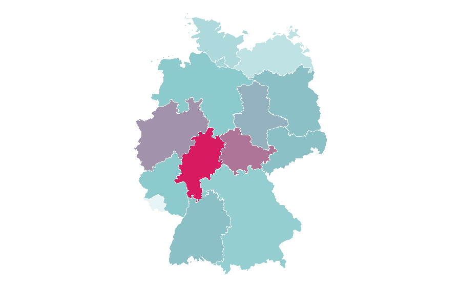 Affinity by region — In Time, Germany