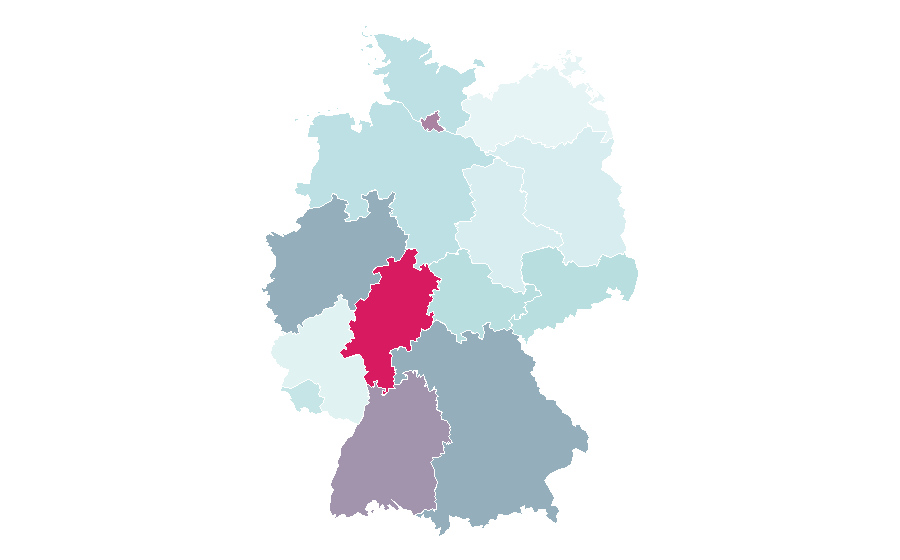 Affinity by region — Incorporation (business), Germany