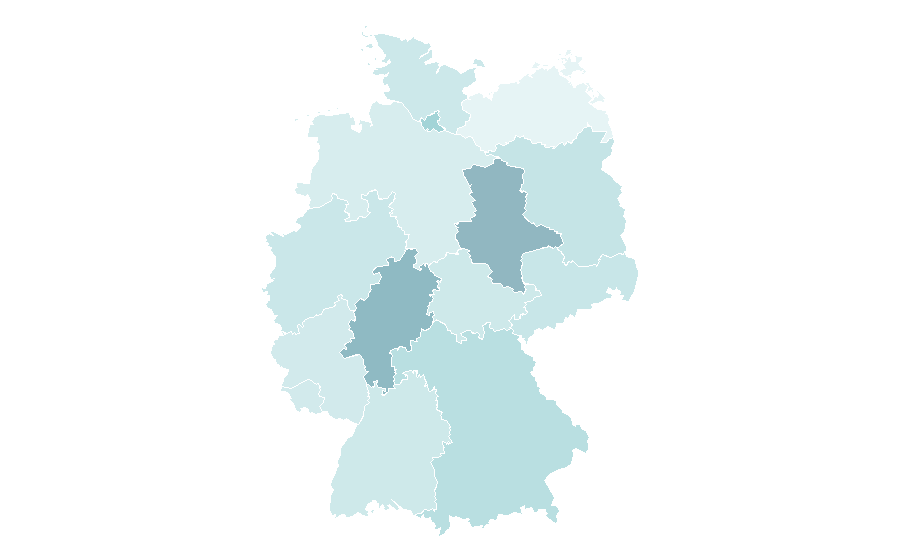 Affinity by region — Independent music, Germany