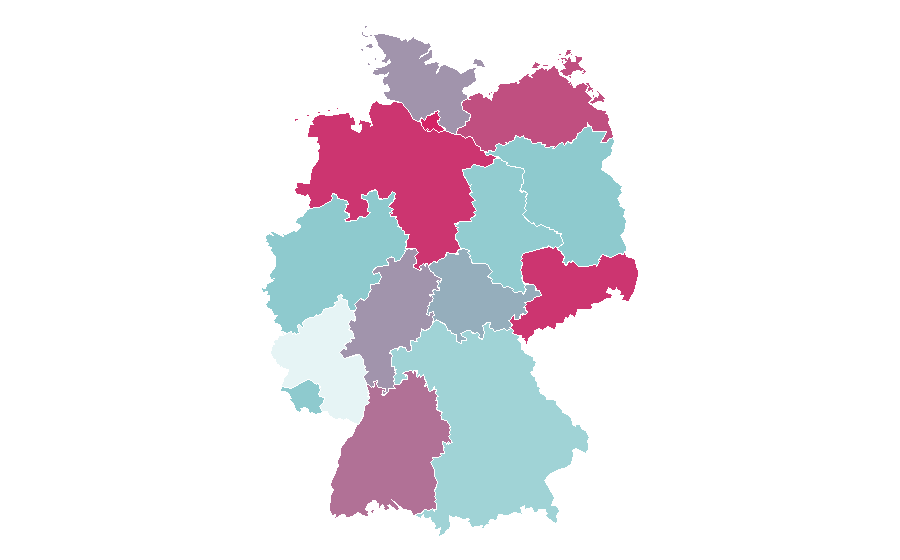 Affinité par région — Indie pop, Allemagne