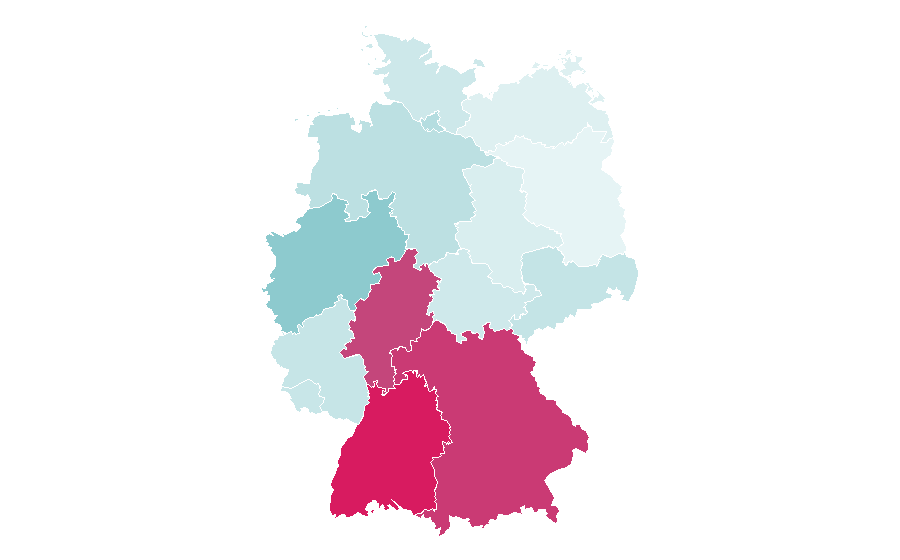 Affinità per regione — Industrial engineering, Germania