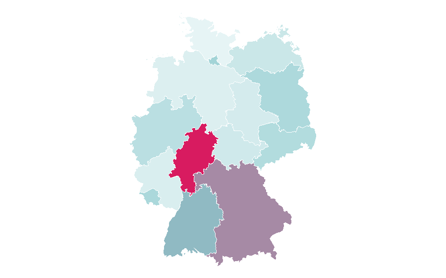 Affinity by region — Information and communications technology, Germany