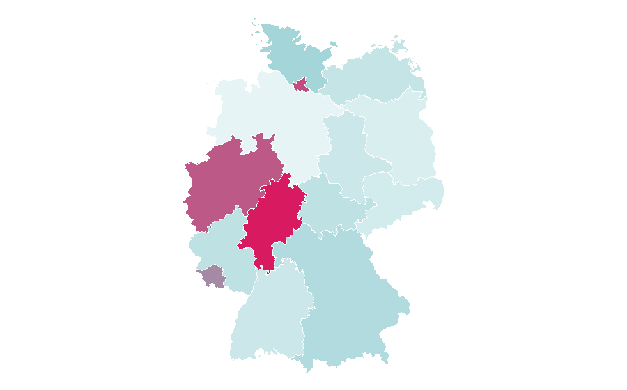 Affinity by region — Information technology management, Germany