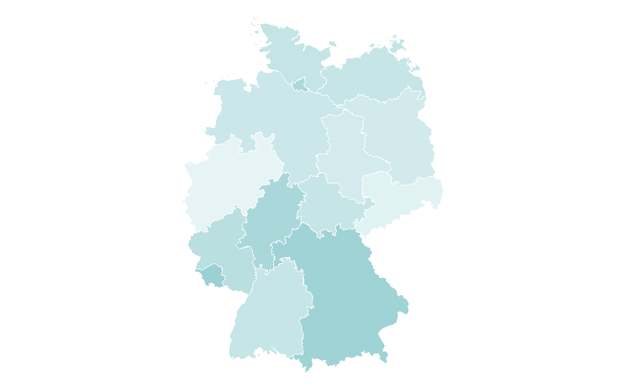Affinity by region — Infrared sauna, Germany