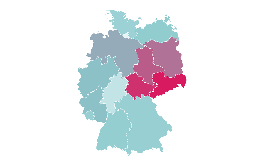 Affinity by region — Inkjet printing, Germany