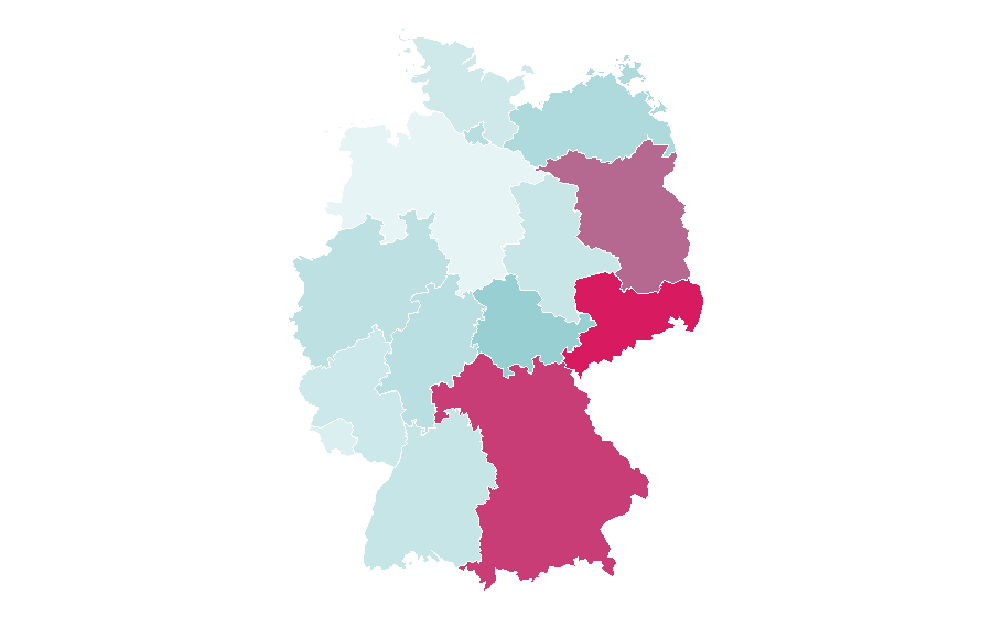 Affinity by region — Inline skates, Germany