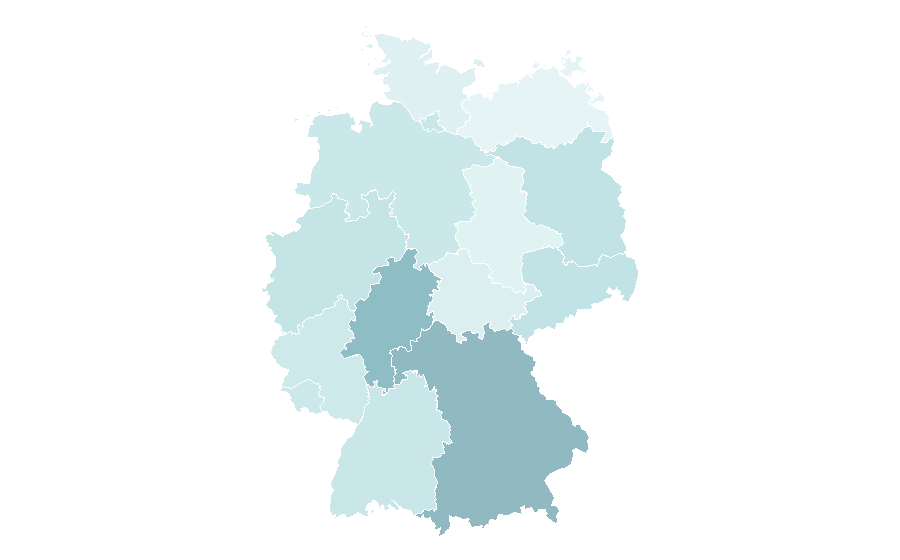 Affinità per regione — Institute of technology, Germania