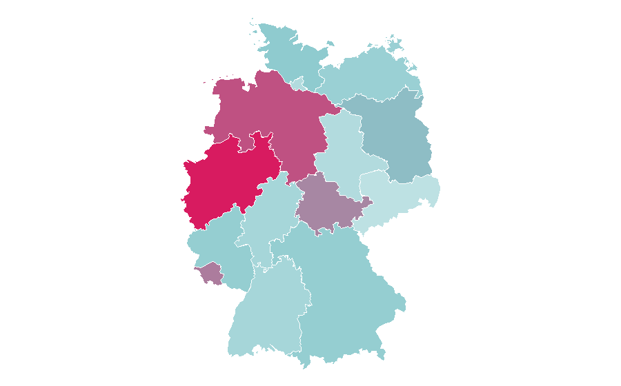 Affinity by region — Intensive care unit, Germany