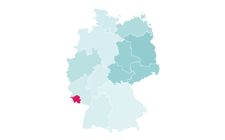 Affinity by region — Interior ministry, Germany