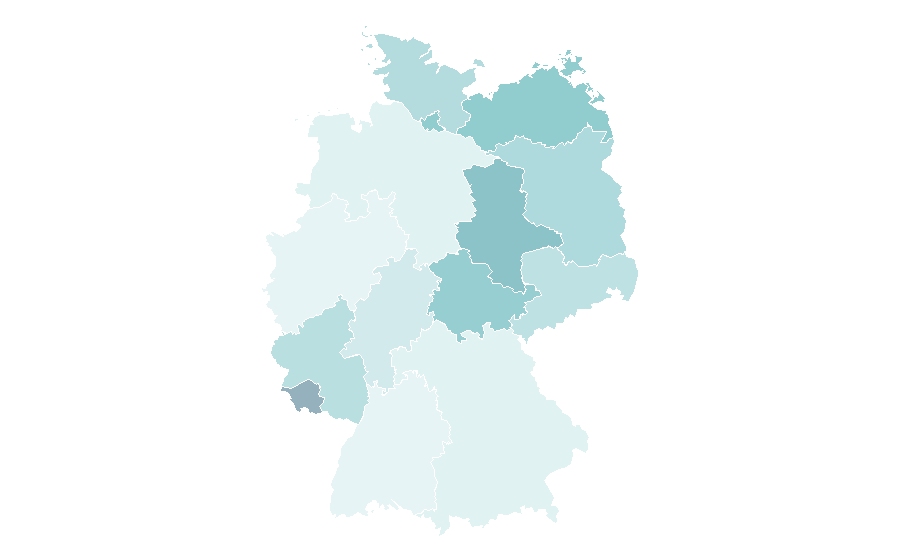 Affinity by region — Intermodal container, Germany
