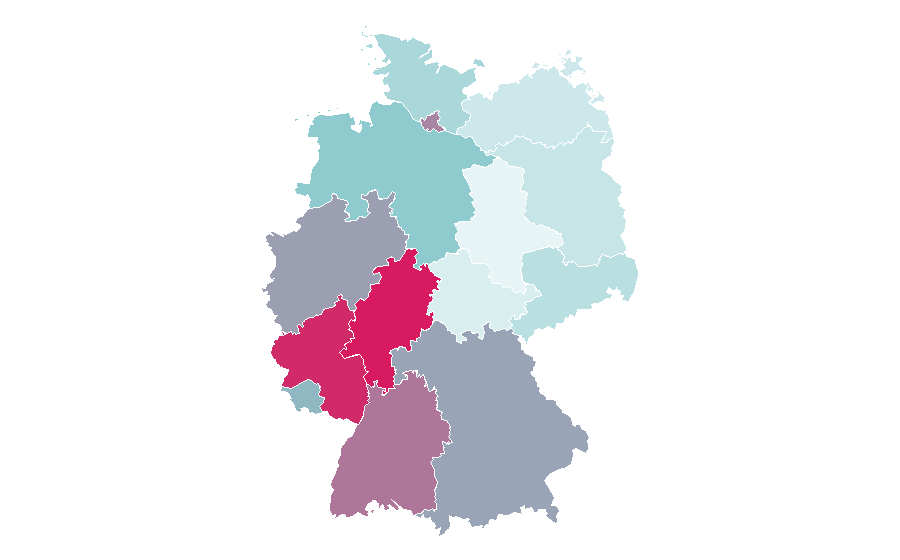 Affinity by region — International Tennis Federation, Germany