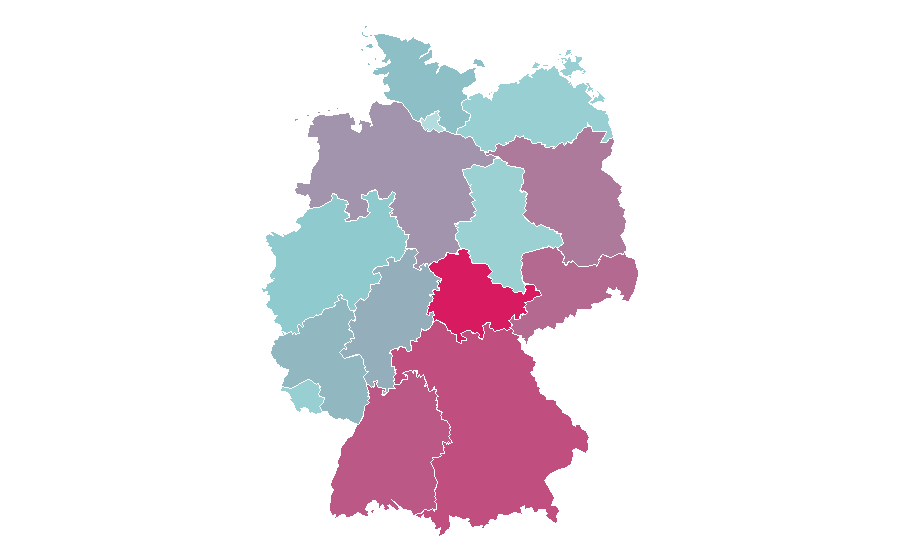 Affinity by region — International Women's Day, Germany