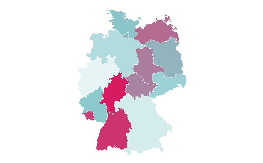 Affinité par région — Internet forum, Allemagne