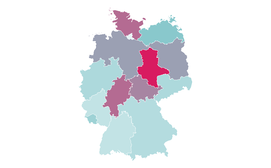 Affinity by region — Internet security, Germany