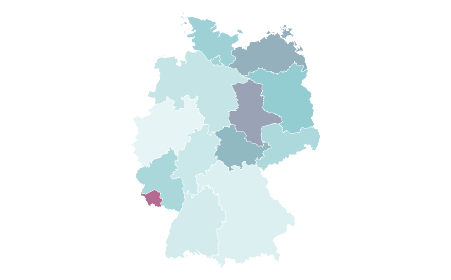 Affinity by region — Internet slang, Germany