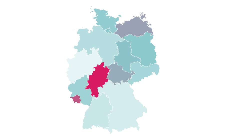 Affinity by region — Investing online, Germany
