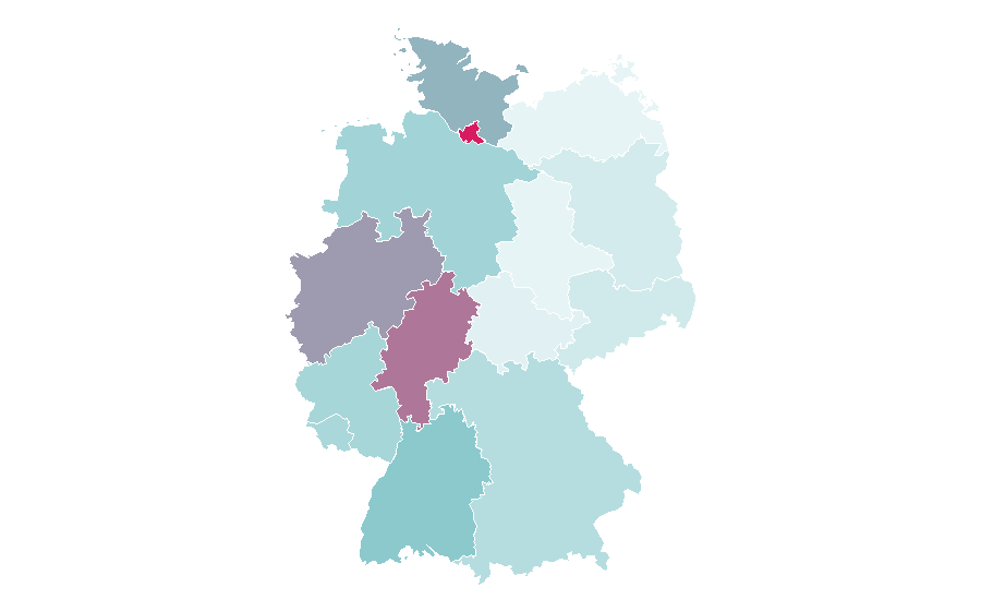 Affinity by region — Iran national football team, Germany