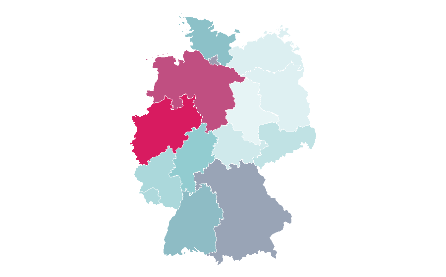 Affinität nach Region — Iraq, Deutschland