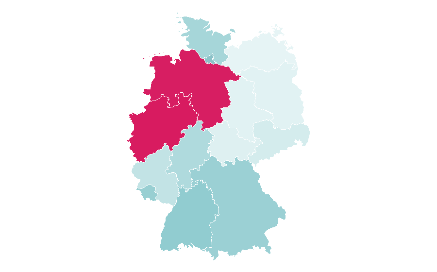 Affinity by region — Iraq national football team, Germany