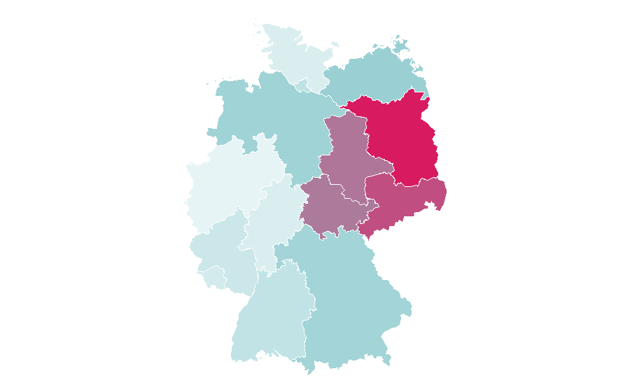 Affinity by region — Irish dance, Germany