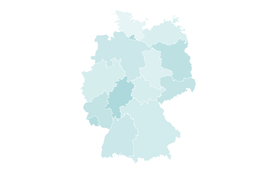 Affinity by region — Isabelle Huppert, Germany