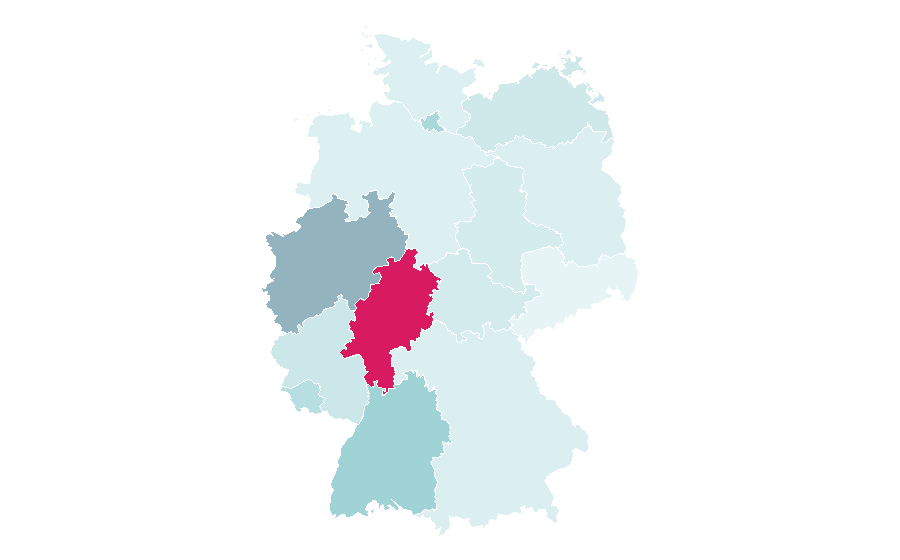 Affinity by region — Islamic banking, Germany