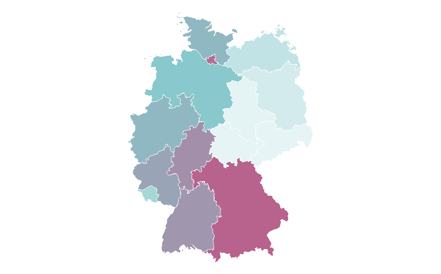 Affinity by region — Italian Open (golf), Germany