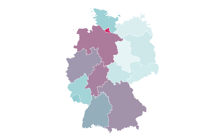 Affinity by region — Ivory Coast, Germany