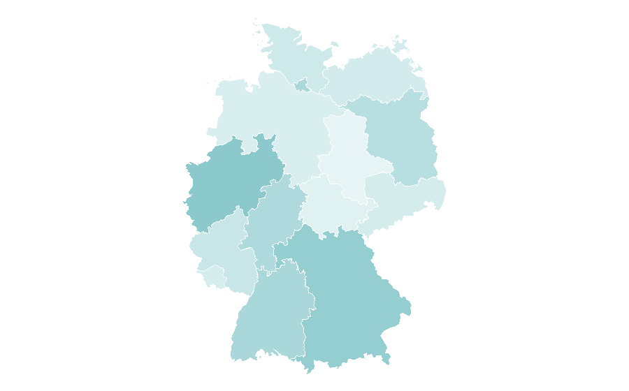 Affinity by region — Iyengar Yoga, Germany