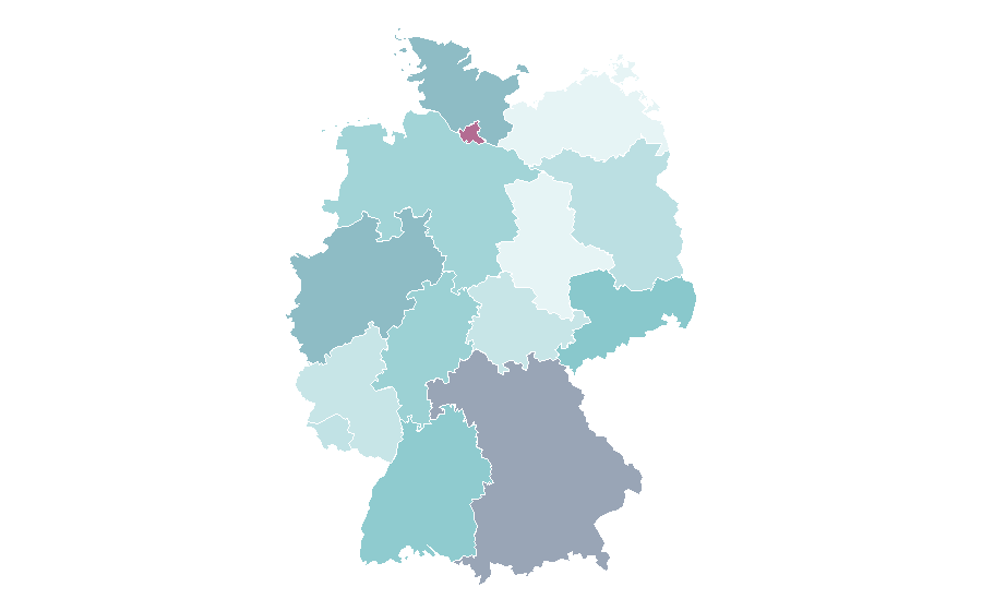 Affinity by region — J. K. Rowling, Germany