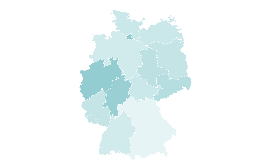 Affinity by region — J-pop, Germany