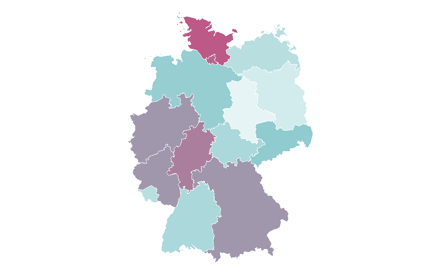 Affinity by region — J. R. R. Tolkien, Germany