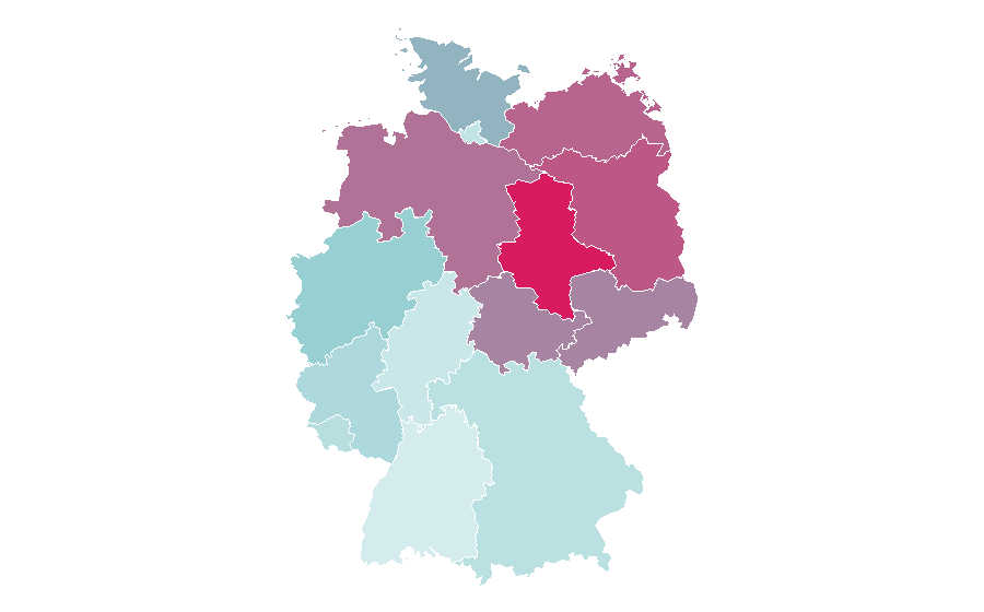 Affinity by region — Jack Russell Terrier, Germany