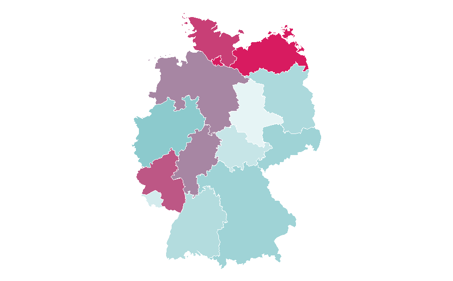 Affinité par région — Jack Wolfskin, Allemagne