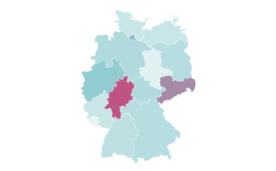 Affinity by region — Jackal (Marvel Comics), Germany