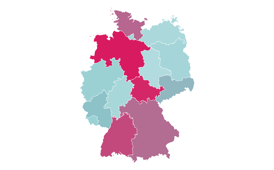 Affinity by region — JAKO-O, Germany