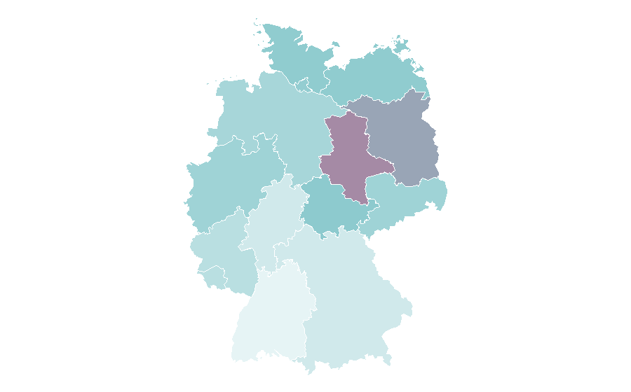 Affinity by region — Jamie Bell, Germany